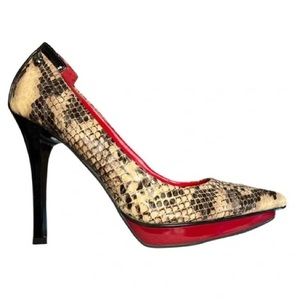 Guess Snake Print Pumps